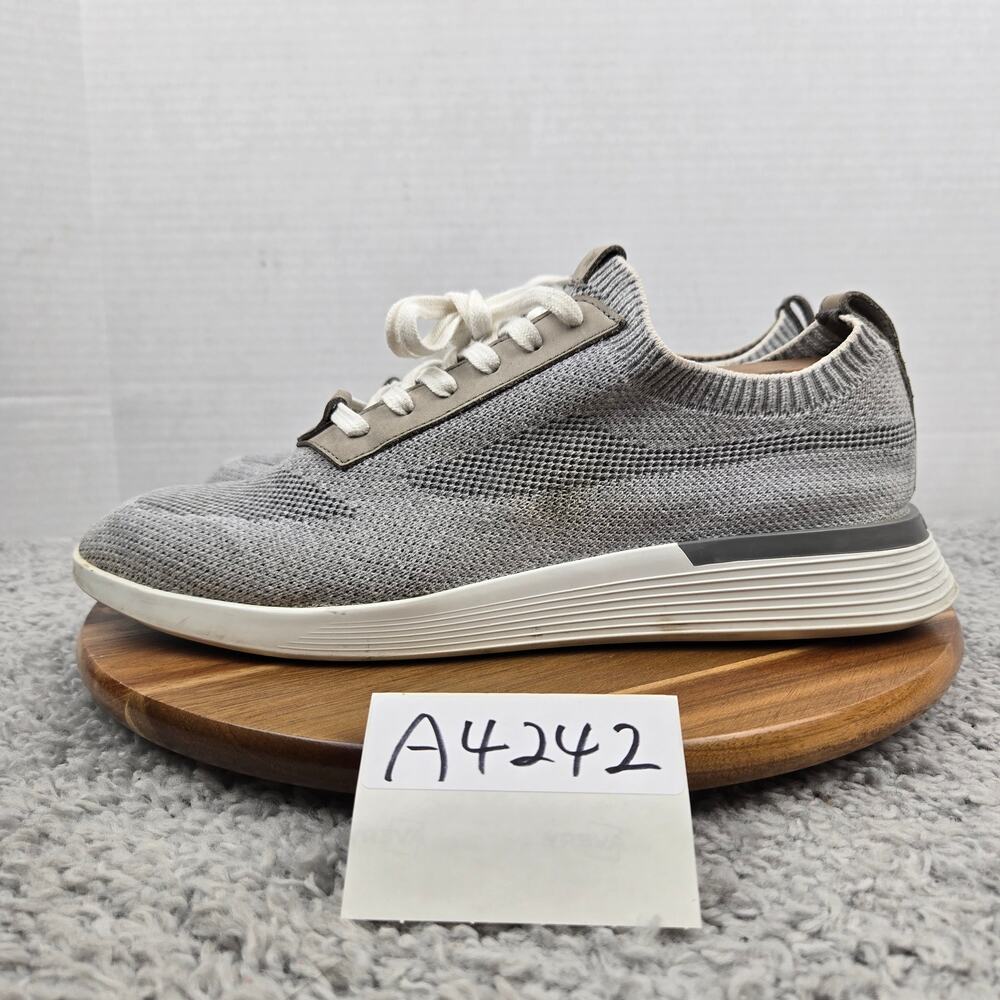 Wolf and Shepherd Mens 11 Supremeknit Trainer Gray White Lifestyle Daily Sneaker